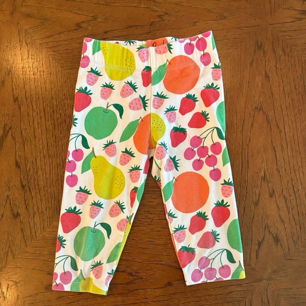 Mini Boden fruit capri pants